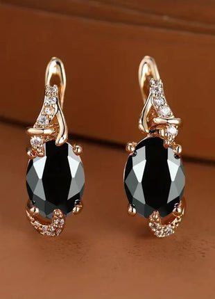 Finely Inlaid Stud Earrings