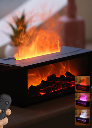 3D Flame Aromatherapy Oil Diffuser with Remote Control