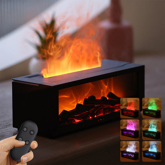 3D Flame Aromatherapy Oil Diffuser with Remote Control