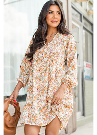 Vacation Style Flower Dress