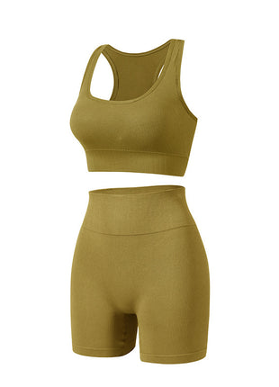 Wireless Bra and Shorts Sport Set
