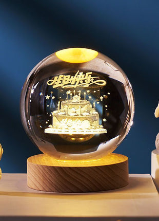 Crystal Ball Small Night Lamp Projection