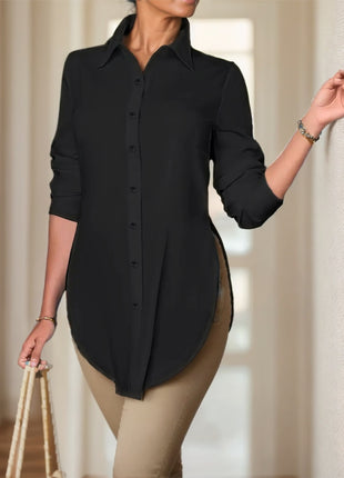 Split Button Front Shirt