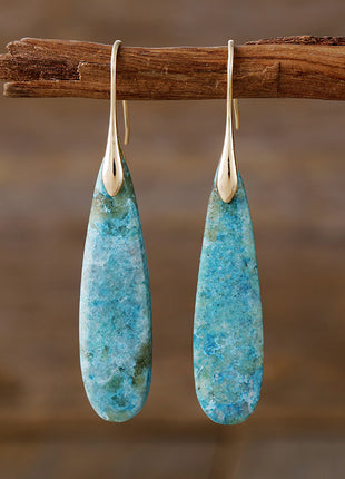 Natural Stone High Quality Luxury Water Drops Earrings