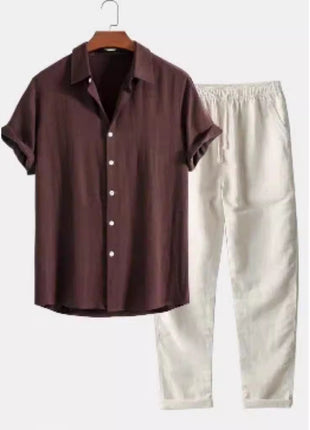 Casual Loose Beachwear Cotton and Linen Set