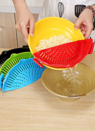 Clip-On Silicone Strainer Funnel