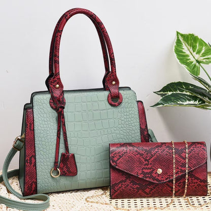 Serpentine Stitching Fashion Combination Bags