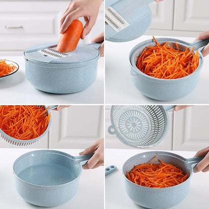 8 In 1 Multipurpose Slicer with Strainer