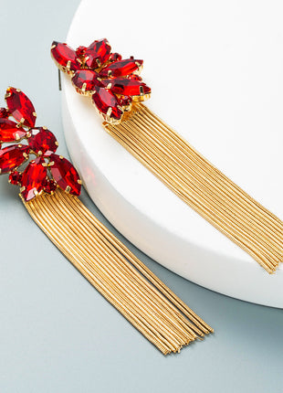 Half Flower Exaggerated Earrings