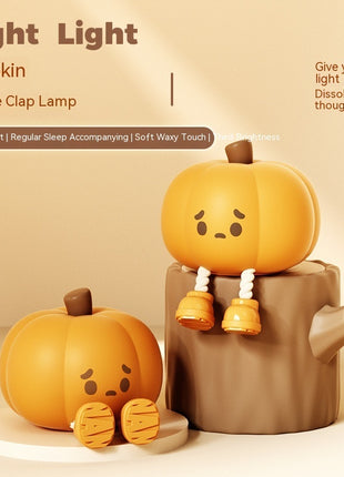 Home Decor Halloween Pumpkin Night Light Soft Silicone Lamp