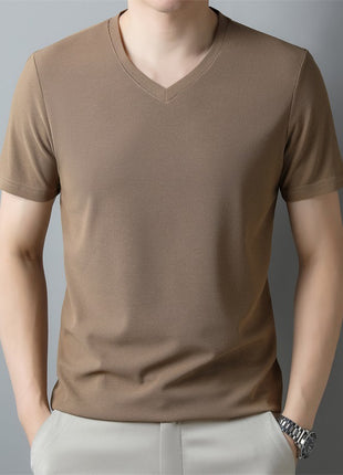 Thin Casual V-neck Short-sleeved T-shirt