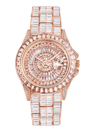 Square Full Diamond Watch High-grade Zircon