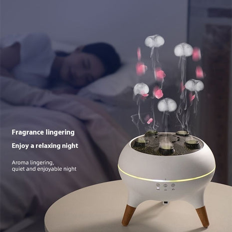 Intelligent Jellyfish Ultrasonic Air Humidifier Aroma Diffuser with Remote Control
