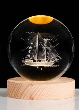 Crystal Ball Small Night Lamp Projection