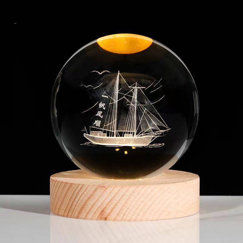 Crystal Ball Small Night Lamp Projection