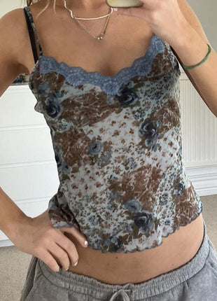 Floral Lace Vest Top
