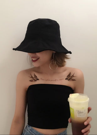 Slimming Strapless Anti-exposure Bottoming Tube Short Top