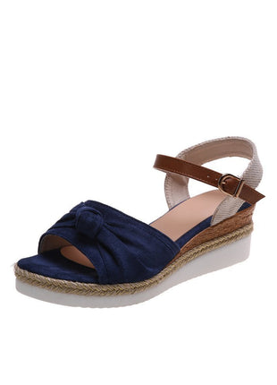 Bow Platform Sandals