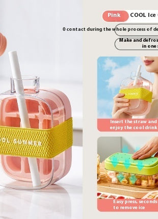 One-Click Moulding Cooling Cup Straw Included