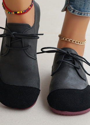 Flat Retro Soft Leather Slip-On Loafers