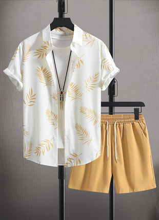 New Style Shirt Shorts 3D Printed Two-piece Set