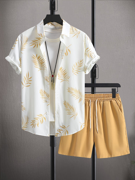 New Style Shirt Shorts 3D Printed Two-piece Set