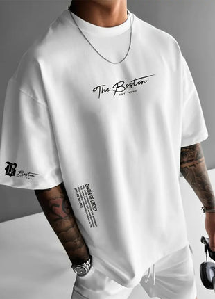 Round Neck Loose Casual Short Sleeve