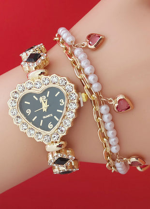 Diamond Heart Quartz Watch