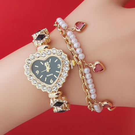 Diamond Heart Quartz Watch