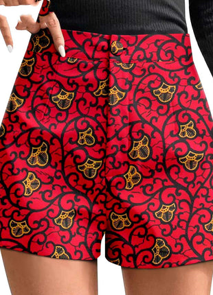 African Duplex Cotton Batik Shorts