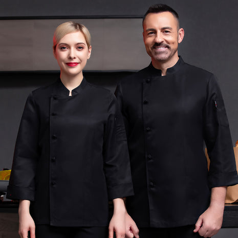 Long Sleeve Autumn And Winter Men's And Women's Chef Uniform