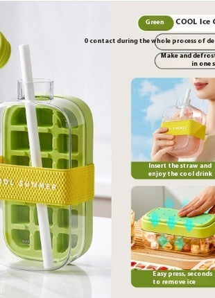 One-Click Moulding Cooling Cup Straw Included