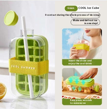 One-Click Moulding Cooling Cup Straw Included