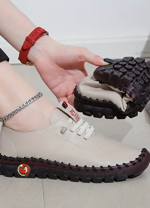 Handmade Leather Stitching Soft Bottom Shoes