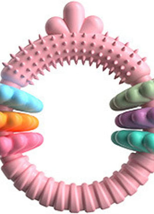 Dog Chew Toy Bite-Resistant Teeth Cleaning Safe TPR for Small Dogs