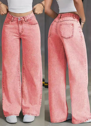 Sweet And Spicy Style High Waist Straight Jeans