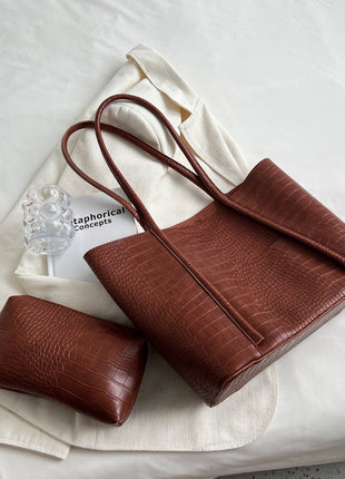 Soft Leather Large Capacity Combination Wallet & Bag