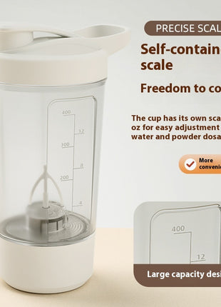 400ml USB Rechargeable Electric Mixer Bottle – for Gym, Coffee & Shakes