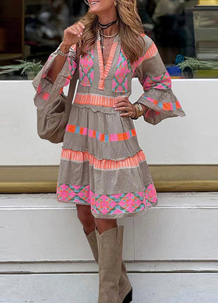 Korean Pullover V-neck Dress