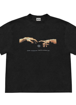 Minimalist Printed Short Sleeved Shirt