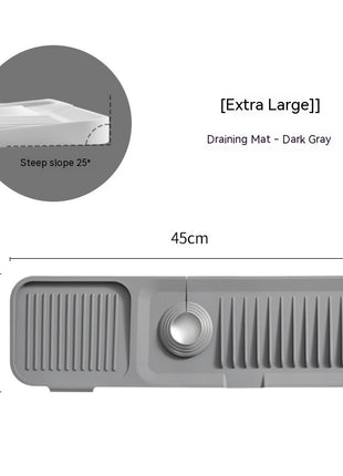 Faucet Silicone Mat Anti-splash with Drain