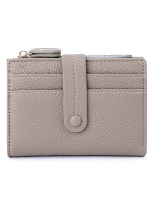 PU Leather Plaid Short Wallet