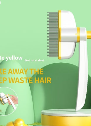 Self-Cleaning Flea Removal Magic Pet Brush for Cats & Dogs