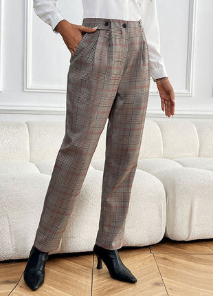 Houndstooth Feet Ladies Suit Pant