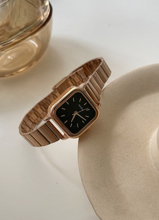 Silver Bamboo Strap Watch