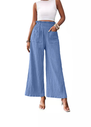 Casual Loose-fitting Wide-leg Trousers