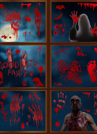 Halloween Window Stickers Set