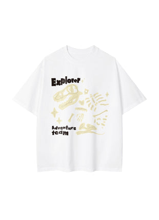 Dinosaur Printed Double Yarn Cotton