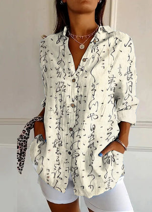 Long-sleeve Printed 3D Top