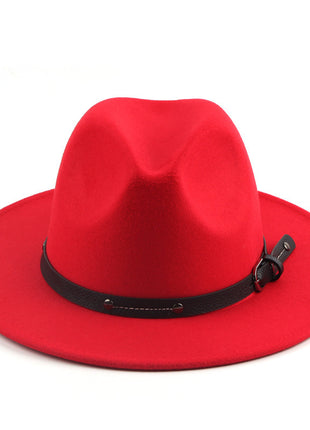 Flat Woolen Top Jazz Hat